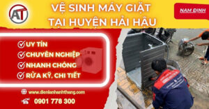Vệ sinh máy giặt tại Huyện Hải Hậu Điện lạnh Anh Thắng