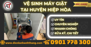 Vệ sinh máy giặt tại Huyện Hiệp Hoà Điện lạnh Anh Thắng