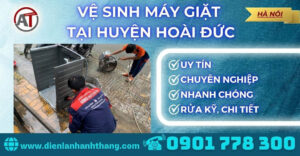 Vệ sinh máy giặt tại Huyện Hoài Đức Điện lạnh Anh Thắng