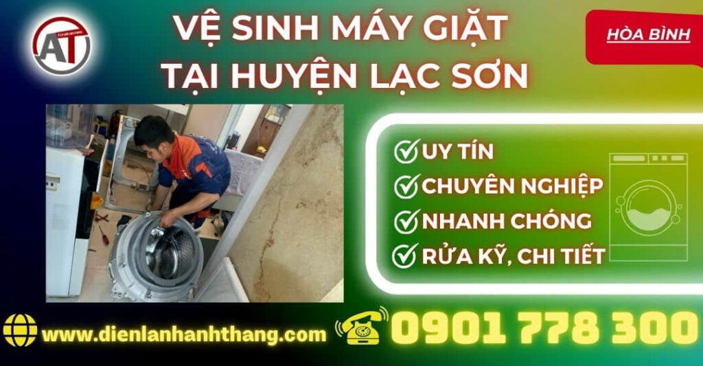 Vệ sinh máy giặt tại Huyện Lạc Sơn Điện lạnh Anh Thắng