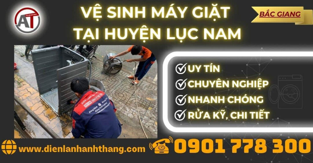 Vệ sinh máy giặt tại Huyện Lục Nam Điện lạnh Anh Thắng