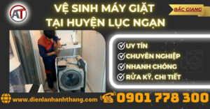Vệ sinh máy giặt tại Huyện Lục Ngạn Điện lạnh Anh Thắng