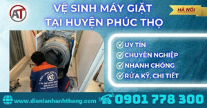 Vệ sinh máy giặt tại Huyện Phúc Thọ Điện lạnh Anh Thắng