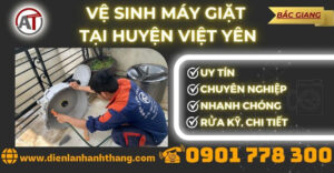 Vệ sinh máy giặt tại Huyện Việt Yên Điện lạnh Anh Thắng