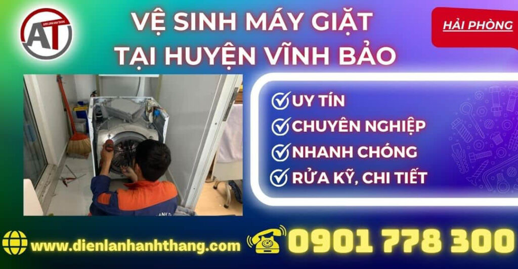 vệ sinh máy giặt tại Huyện Vĩnh Bảo Điện lạnh Anh Thắng