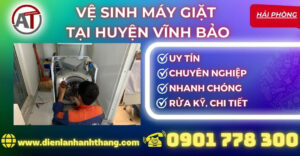 vệ sinh máy giặt tại Huyện Vĩnh Bảo Điện lạnh Anh Thắng