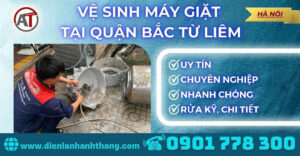 Vệ sinh máy giặt tại Quận Bắc Từ Liêm Điện lạnh Anh Thắng