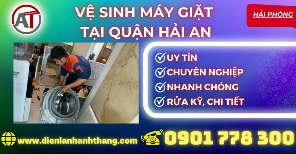 vệ sinh máy giặt tại Quận Hải An Điện lạnh Anh Thắng