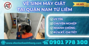 Vệ sinh máy giặt tại Quận Nam Từ Liêm Điện lạnh Anh Thắng