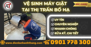 Vệ sinh máy giặt tại Thị trấn Bố Hạ Điện lạnh Anh Thắng
