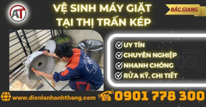 Vệ sinh máy giặt tại Thị trấn Kép Điện lạnh Anh Thắng