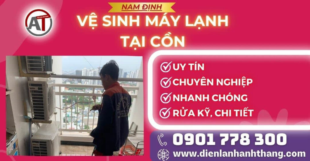 Vệ sinh máy lạnh tại Cồn Điện lạnh Anh Thắng