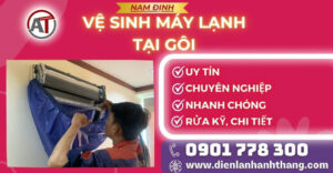 Vệ sinh máy lạnh tại Gôi Điện lạnh Anh Thắng