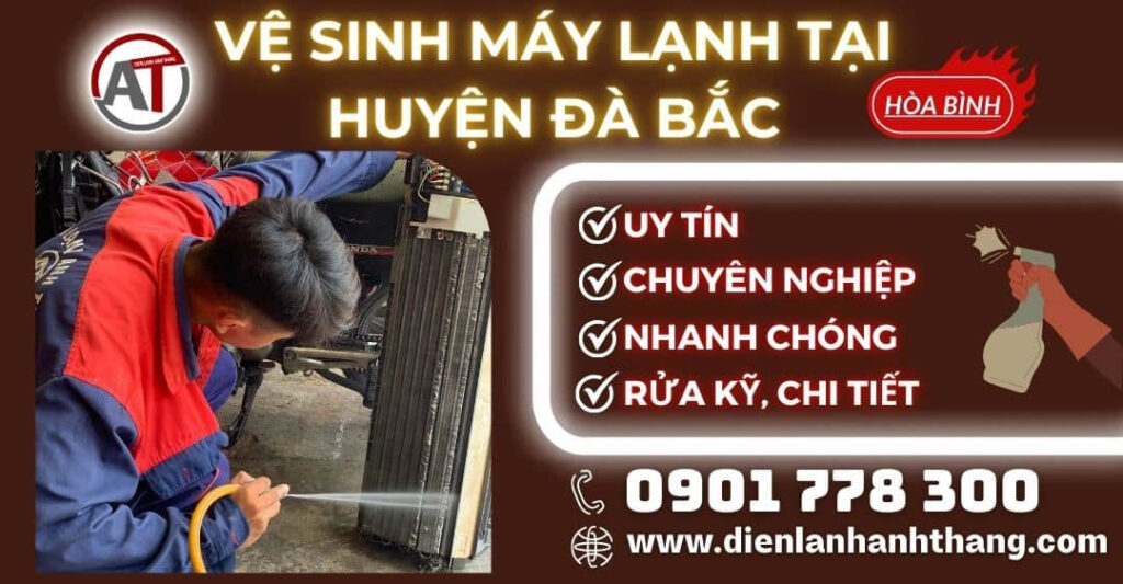 Vệ sinh máy lạnh tại Huyện Đà Bắc Điện lạnh Anh Thắng