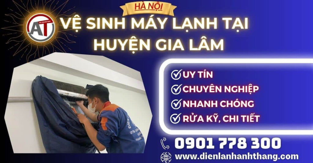 Vệ sinh máy lạnh tại Huyện Gia Lâm Điện lạnh Anh Thắng