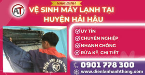 Vệ sinh máy lạnh tại Huyện Hải Hậu Điện lạnh Anh Thắng