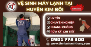 Vệ sinh máy lạnh tại Huyện Kim Bôi Điện lạnh Anh Thắng