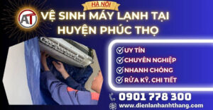 Vệ sinh máy lạnh tại Huyện Phúc Thọ Điện lạnh Anh Thắng