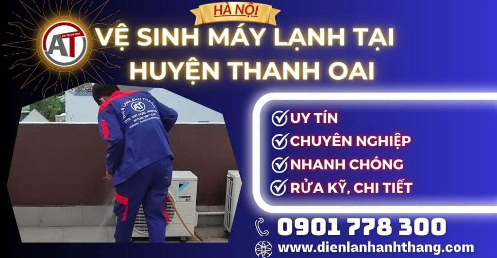Vệ sinh máy lạnh tại Huyện Thanh Oai Điện lạnh Anh Thắng