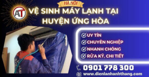 Vệ sinh máy lạnh tại Huyện Ứng Hòa Điện lạnh Anh Thắng