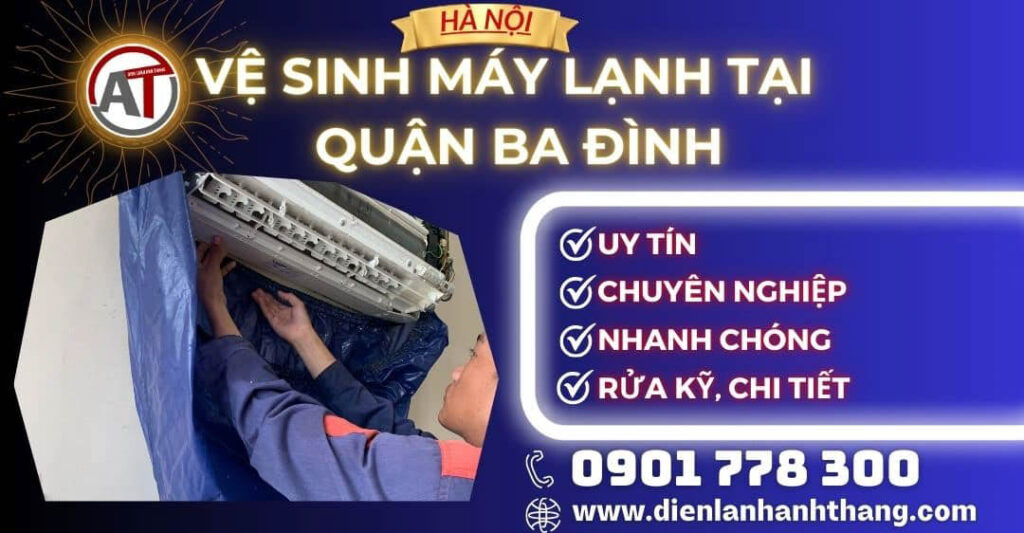 Vệ sinh máy lạnh tại Quận Ba Đình Điện lạnh Anh Thắng