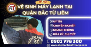 Vệ sinh máy lạnh tại Quận Bắc Từ Liêm Điện lạnh Anh Thắng