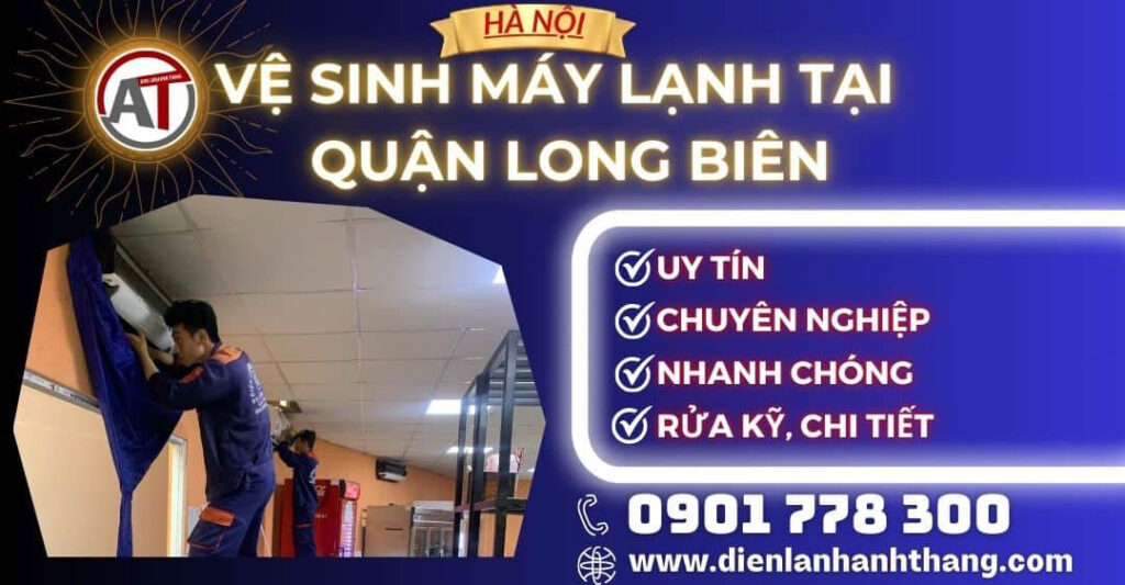 Vệ sinh máy lạnh tại Quận Long Biên Điện lạnh Anh Thắng