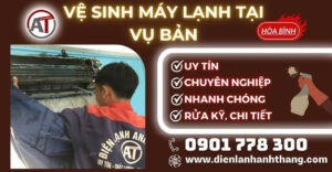 Vệ sinh máy lạnh tại Vụ Bản Điện lạnh Anh Thắng