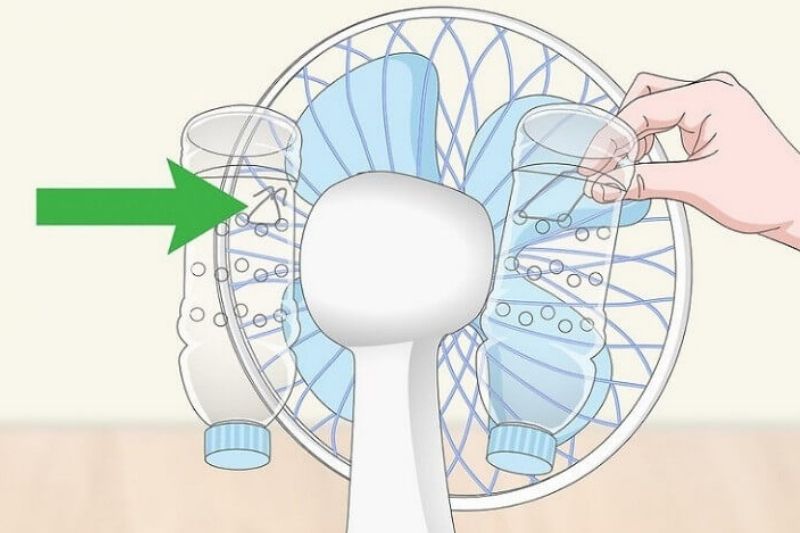 Cách Làm Máy Lạnh Bằng Quạt Tại Nhà Đơn Giản Bạn Nên Biết 2025 cố định chai lên quạt
