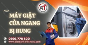 máy giặt cửa ngang bị rung Điện lạnh Anh Thắng