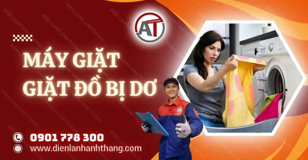 máy giặt giặt đồ bị dơ Điện lạnh Anh Thắng