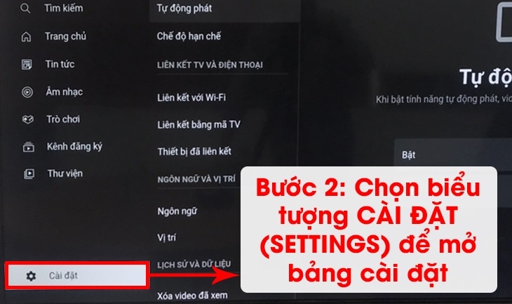 Nguyên Nhân Của Lỗi Youtube Trên Tivi LG Và Cách Khắc Phục 2025 Mục cài đặt