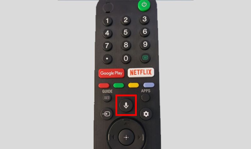 Cách Để Xử Lý Lỗi Tìm Kiếm Bằng Giọng Nói Trên Tivi Sony 2025 Nút micro trên điều khiển