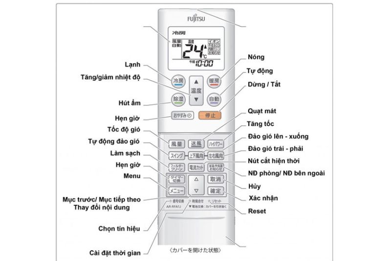 Cách Sử Dụng Remote Máy Lạnh Fujitsu Chi Tiết Và Hiệu Quả 2025 remote fujitsu