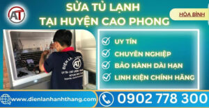 Sửa tủ lạnh tại Huyện Cao Phong Điện lạnh Anh Thắng