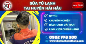 Sửa tủ lạnh tại Huyện Hải Hậu Điện lạnh Anh Thắng