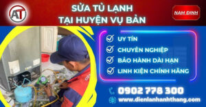 Sửa tủ lạnh tại Huyện Vụ Bản Điện lạnh Anh Thắng