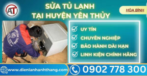 Sửa tủ lạnh tại Huyện Yên Thủy Điện lạnh Anh Thắng