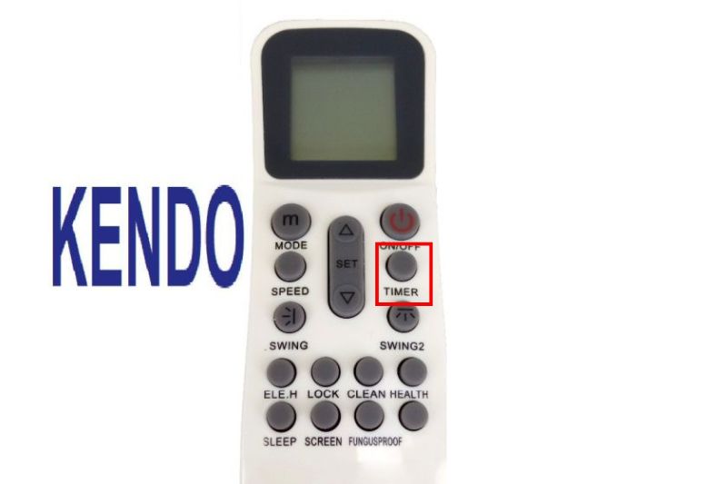 Cách Sử Dụng Remote Máy Lạnh Kendo Chi Tiết Và Hiệu Quả Nhất 2025 timer kendo