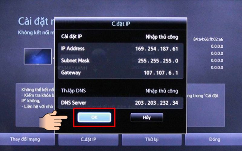Lỗi Tivi Không Kết Nối Được Wifi – Nguyên Nhân Và Cách Xử Lý 2025 Cài đặt địa chỉ ip wifi