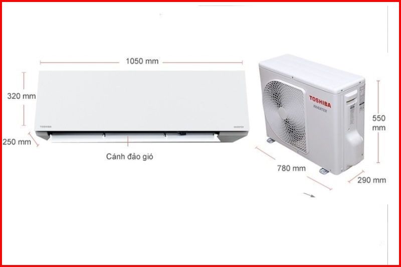 Kích Thước Cục Nóng Máy Lạnh Toshiba Đầy Đủ Các Công Suất 2025 toshiba 18000