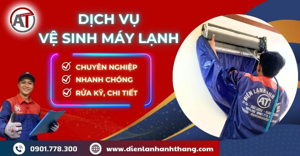 Dịch vụ vệ sinh máy lạnh tại Điện lạnh Anh Thắng