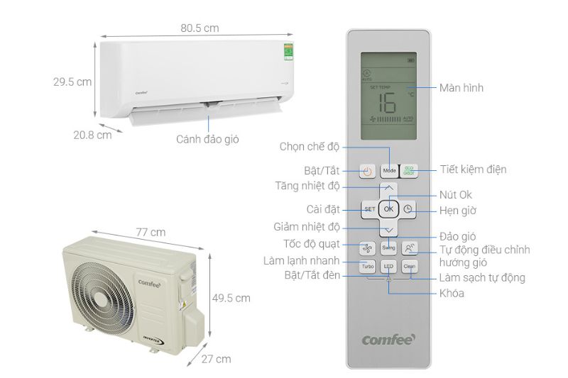 Máy Lạnh Comfee Của Nước Nào? Ưu Điểm Của Máy Lạnh Comfee 2025 điều hòa comfee