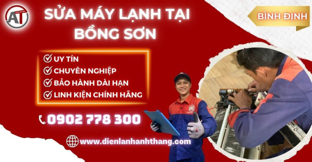 Sửa máy lạnh tại Bồng Sơn Điện lạnh Anh Thắng