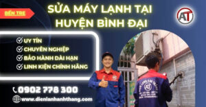 Sửa máy lạnh tại Huyện Bình Đại Điện lạnh Anh Thắng