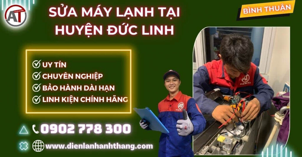 Sửa máy lạnh tại huyện Đức Linh Điện lạnh Anh Thắng