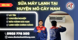 Sửa máy lạnh tại Huyện Mỏ Cày Nam Điện lạnh Anh Thắng