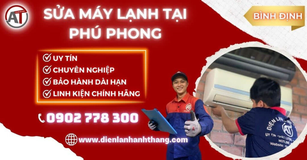 Sửa máy lạnh tại Phú Phong Điện lạnh Anh Thắng