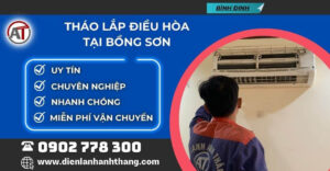 tháo lắp điều hòa tại Bồng Sơn Điện lạnh Anh Thắng