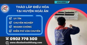 tháo lắp điều hòa tại Huyện Hoài Ân Điện lạnh Anh Thắng